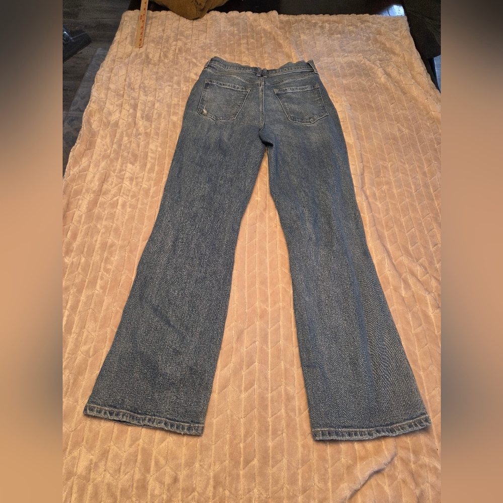 Windsor Blue Distressed Flare Jeans - Picture 2 of 12